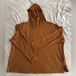 Athleta Womens Uptempo II Hoodie Sweatshirt Burnt Orange Women's Sz 2x